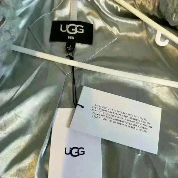 NWT! UGG WOMEN'S MAEVE SHERPA JACKET IN SIDEWALK COLOR L - Picture 15 of 16